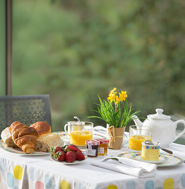 Petit-déjeuner au Logis du Mas